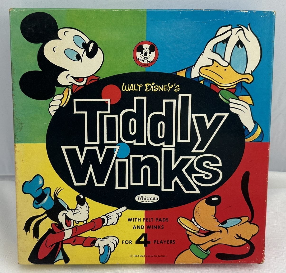 1963 Disney Tiddly Winks Game by Whitman Complete in Great Condition FREE SHIP