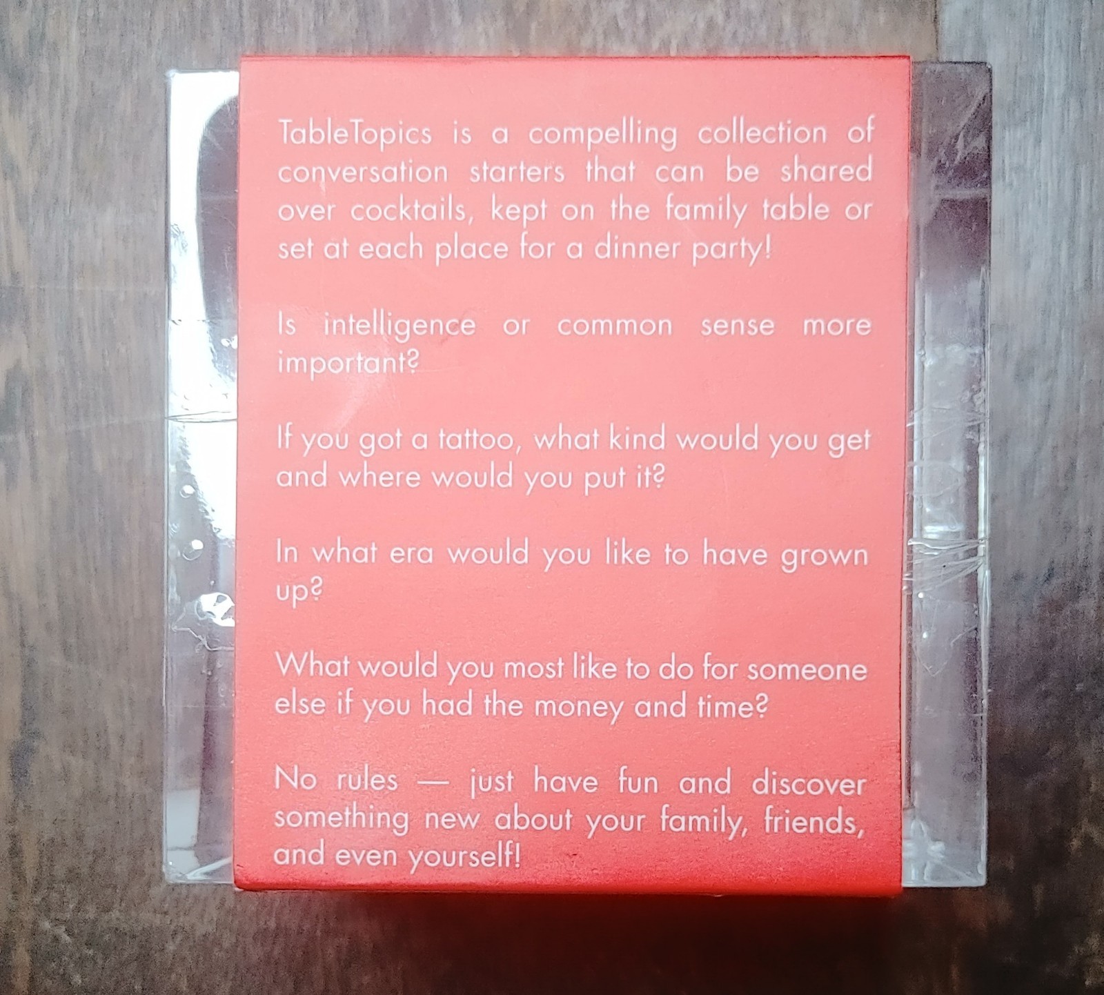Vintage 2003 Ruby Mine Table Topics Original Edition Questions Conversation Game