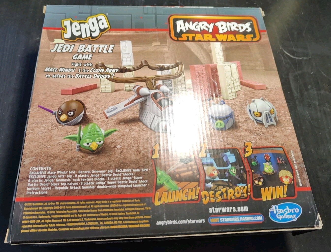 Angry Birds Star Wars Jenga Jedi Battle Game New Sealed Hasbro 2013 Rovio