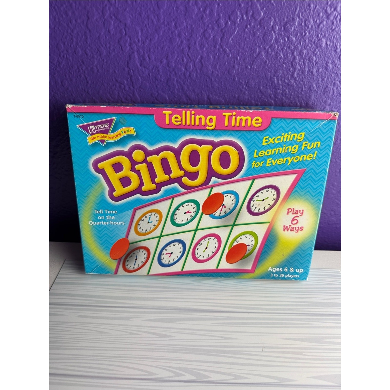 Telling Time Bingo Game Educational Homeschool Math Teacher Resource Learning