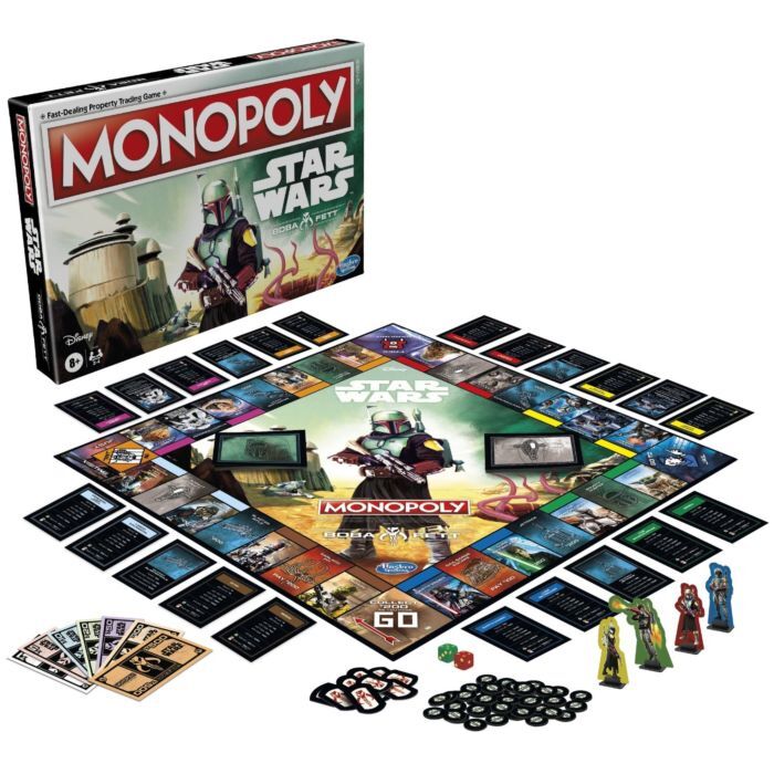 Monopoly – Star Wars: The Book of Boba Fett Edition Board Game “New”