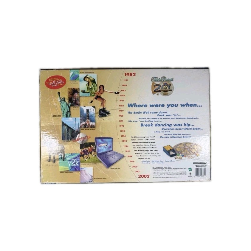 Trivial Pursuit 20th Anniversary Edition Trivia 2002 Game