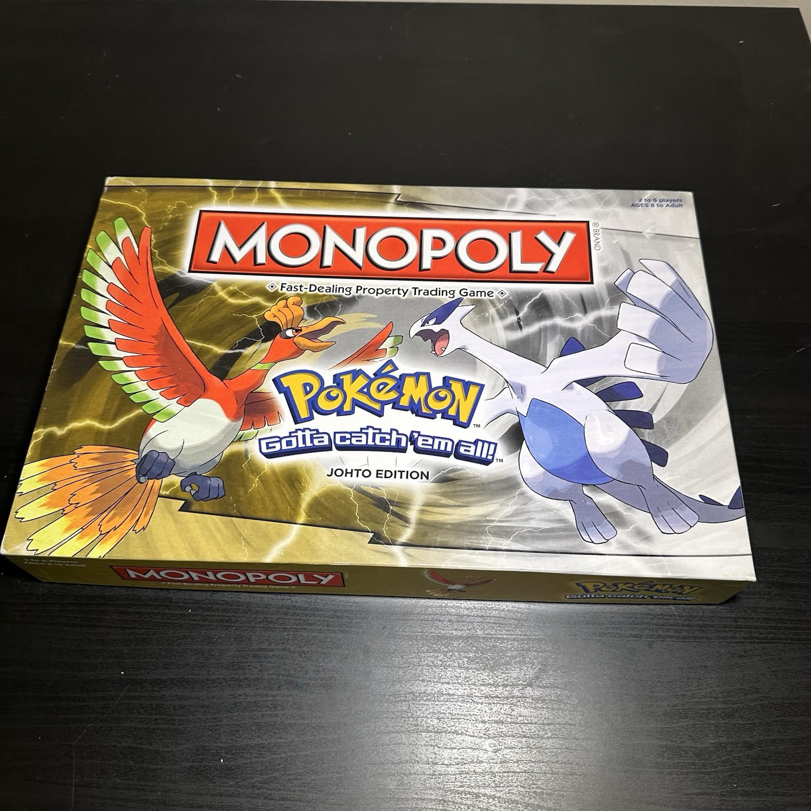 Pokémon Monopoly Board Game Collector’s Johto Edition Anime -COMPLETE- Pikachu