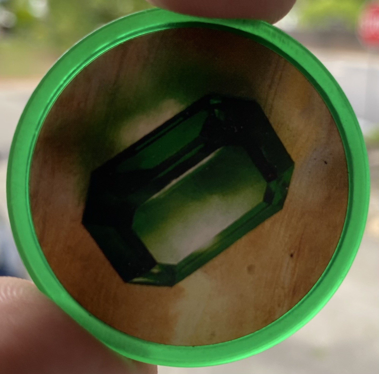 FREE SHIP! RARE Splendor 1st edition PROMO green emerald translucent chip token