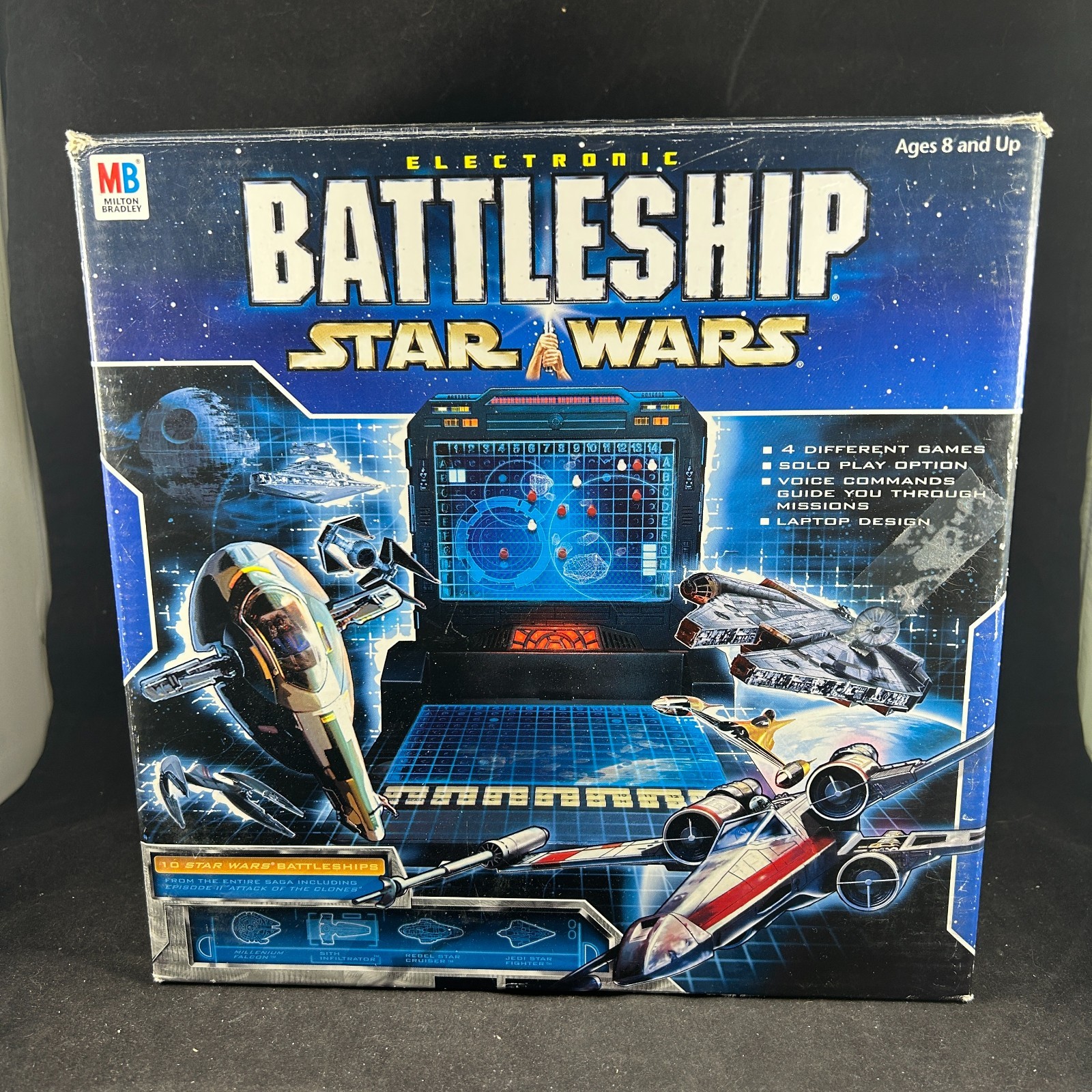 2002 STAR WARS ELECTRONIC BATTLESHIP MILTON BRADLEY BOARD GAME IN ORIGINAL BOX