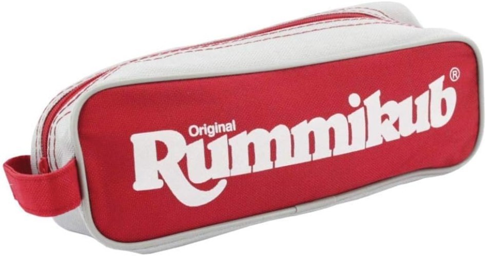 Rummikub Game – 106 Plastic Tiles & Canvas Bag for Storage and Travel