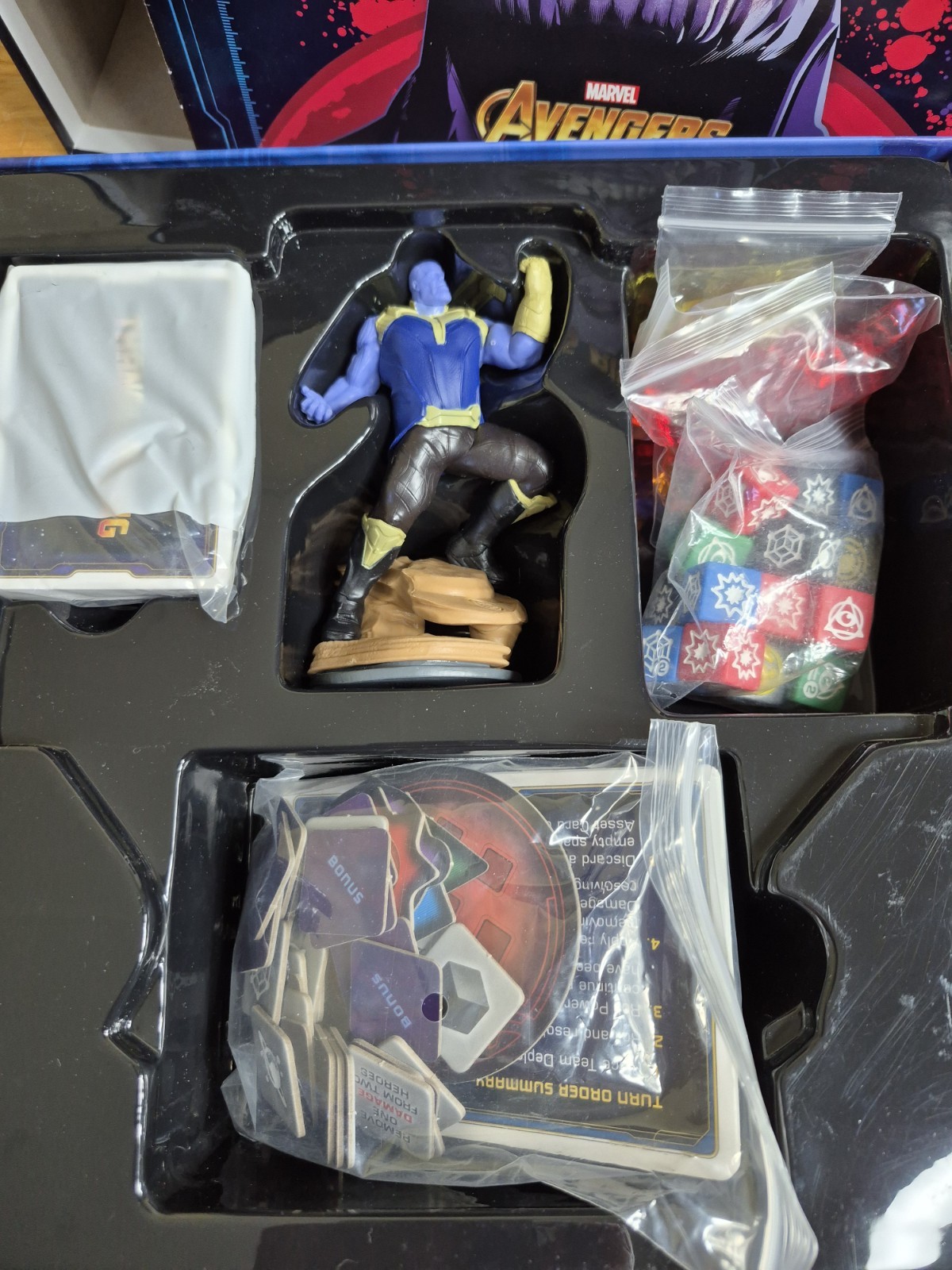 Thanos Rising Board Game Marvel Avengers Infinity War-All Pieces Counted