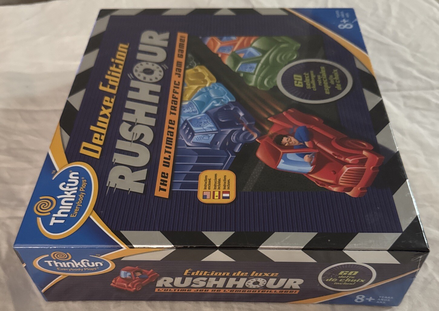 RushHour Deluxe Edition Thinkfun Board Game New Sealed Ultimate Traffic Jam Game