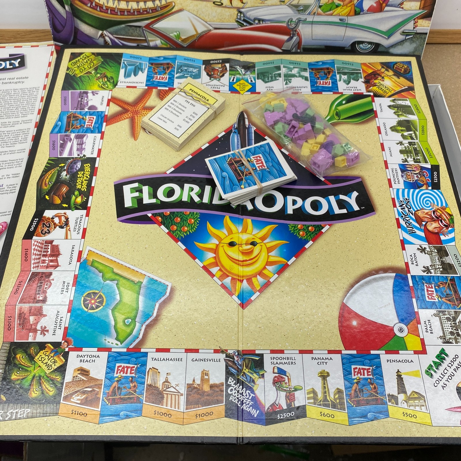 Vintage FloridaOpoly Board Game Sunshine State 1997