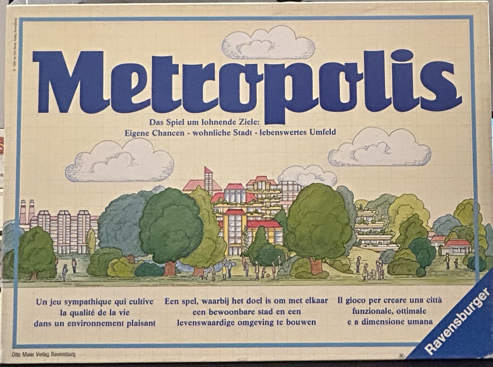 MTROPOLIS Board Game Ravensburger German, French, Italian, Dutch, English Rules