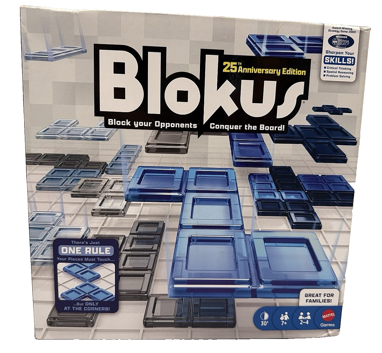 Mattel Blokus 25th Anniversary Edition Strategy Board Game COMPLETE