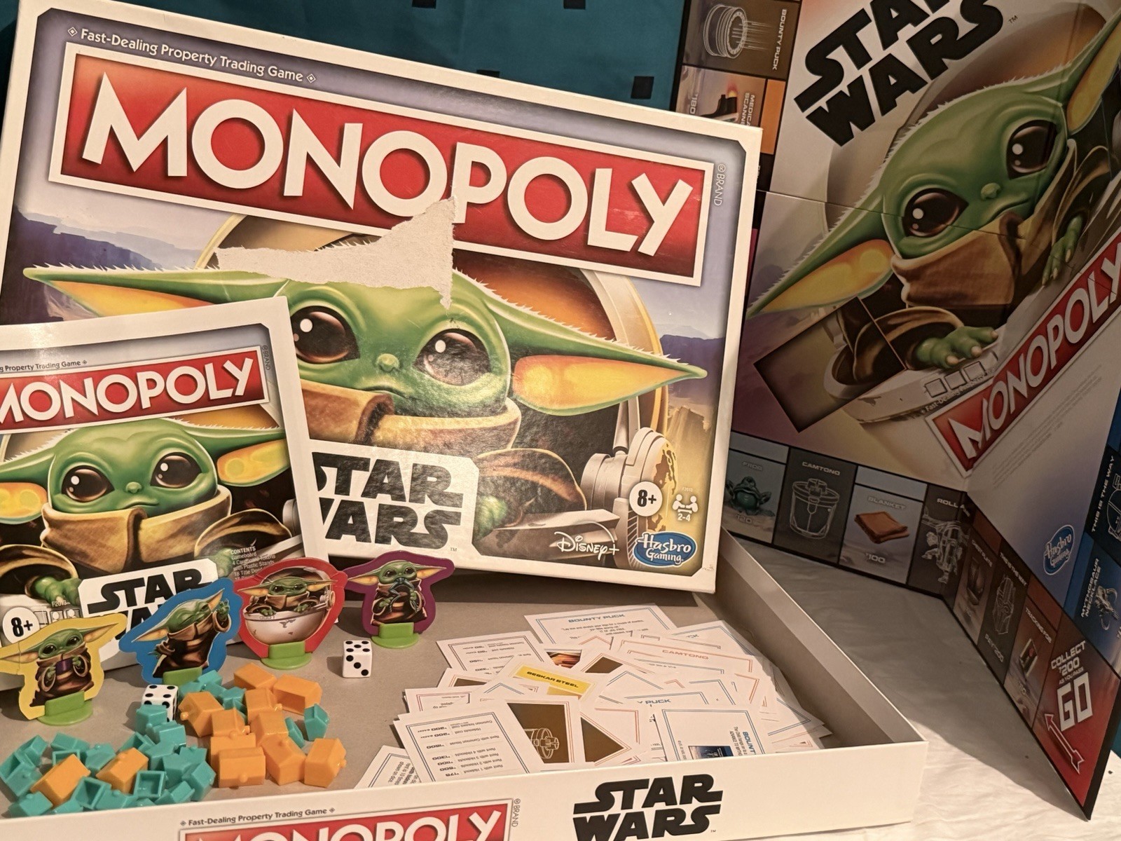 Monopoly Star Wars The Mandalorian Grogu Board Game Child Edition Complete