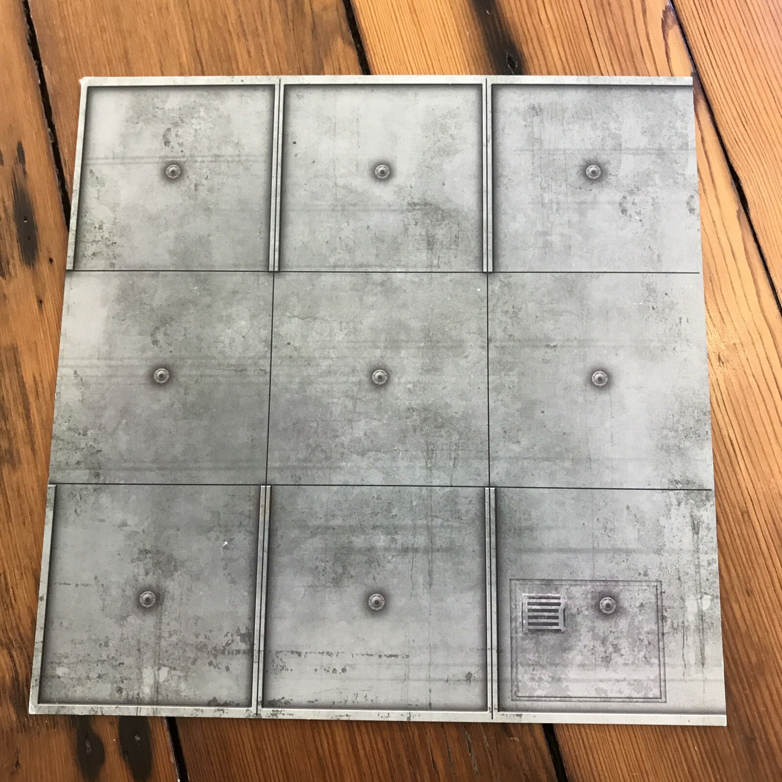 Set Lot 8 Dust Tactics 11” Metal Concrete Landing Strip Games Boards