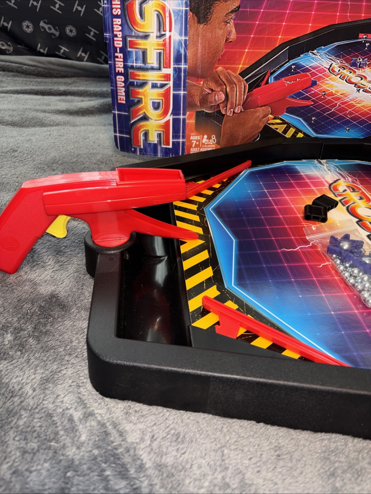 Crossfire Hasbro Rapid Fire Marble Launching Game 2016 w/ Original Box