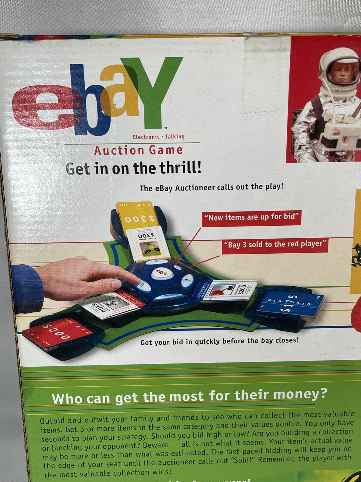 2001 Ebay Electronic Talking Board Game Auction Hasbro Parker Bros NEW Open Box