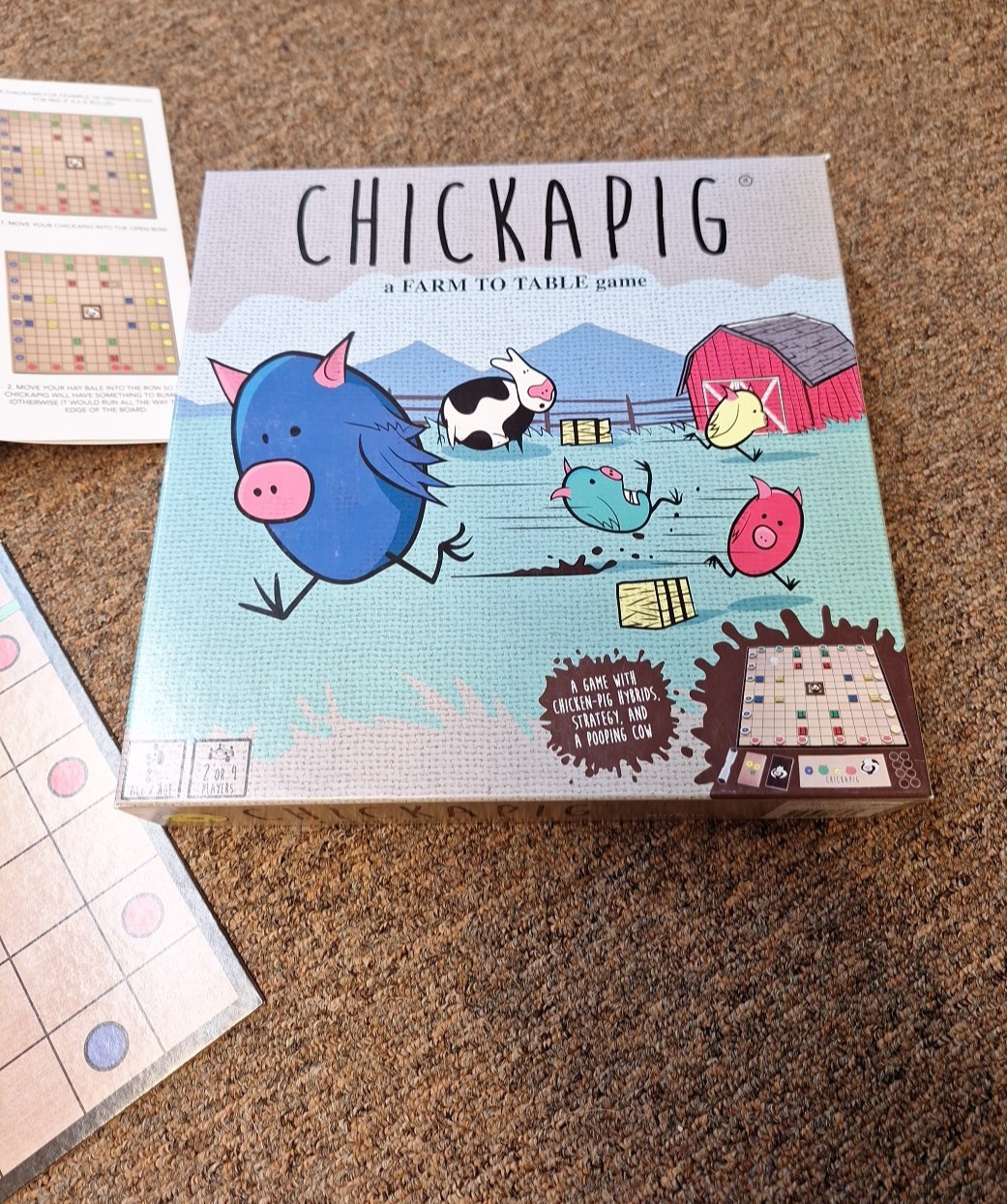 Chickapig First Edition A Farm To Table Board Game With Wood Pieces – Complete