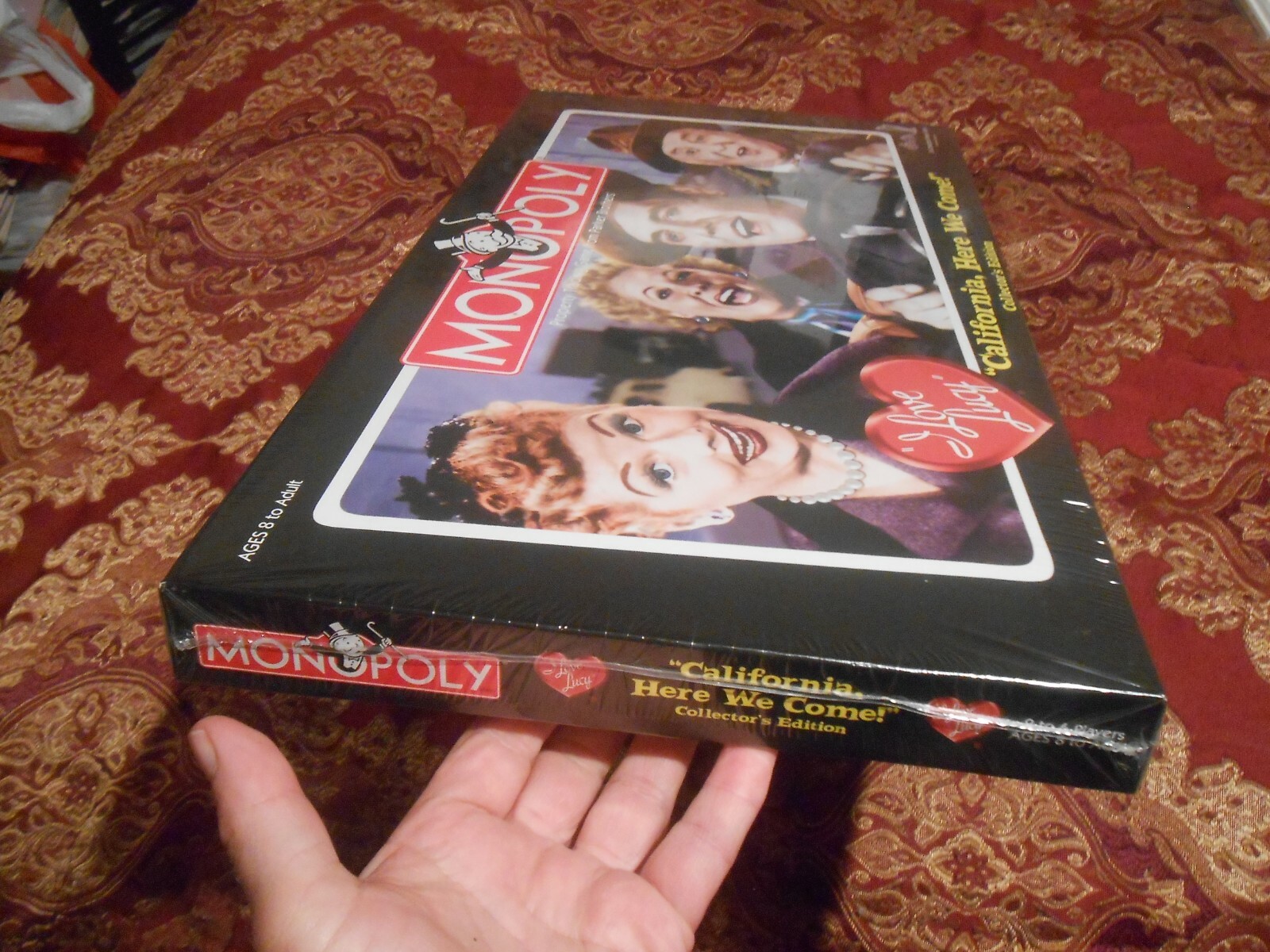 MONOPOLY I Love Lucy California Here We Come Board Game (has 6 collector tokens)