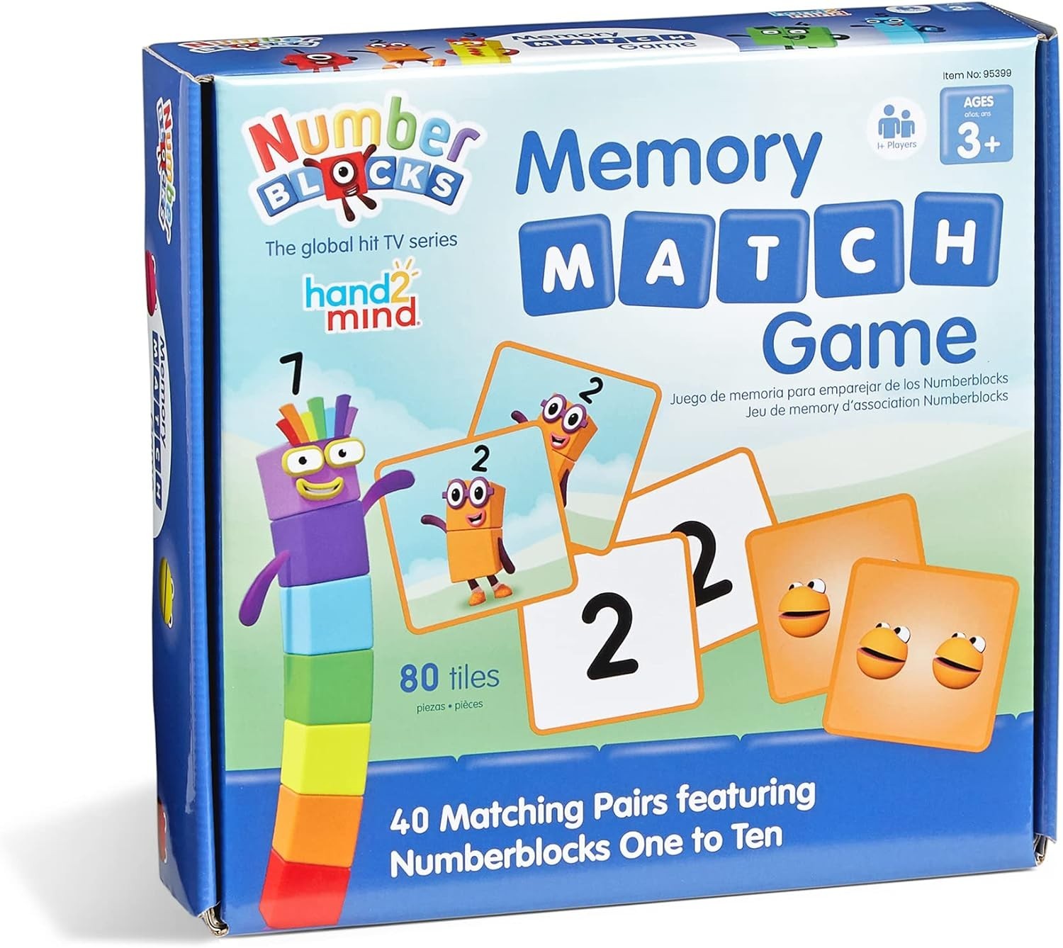 Learn with Numberblocks: 80-Tile Matching Game for Toddlers & Preschoolers