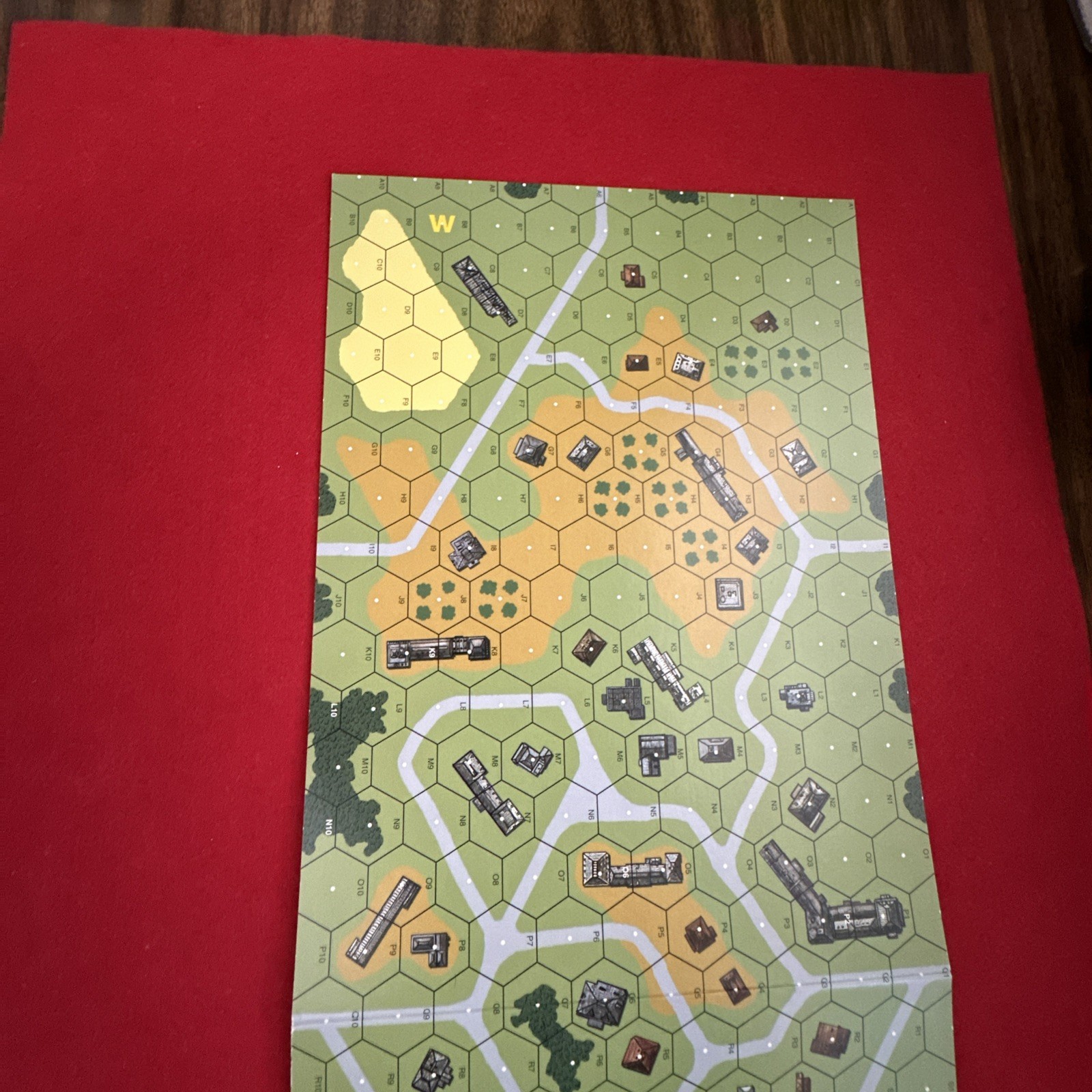ASL/ Squad Leader Cardstock Map Board W, by MMP