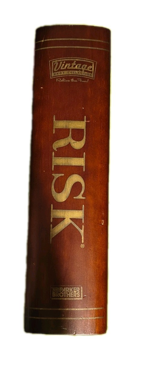 Risk Game Vintage Collection Wooden Book Shelf Box Complete W/Instructions 2005