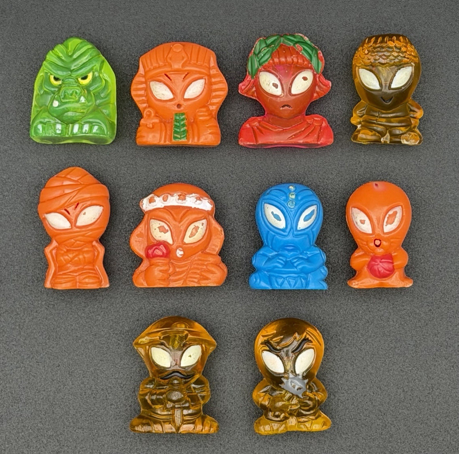 Lot 10 Aliens Festival Series 1 Crazy Bones Colombia 1990s Damaged