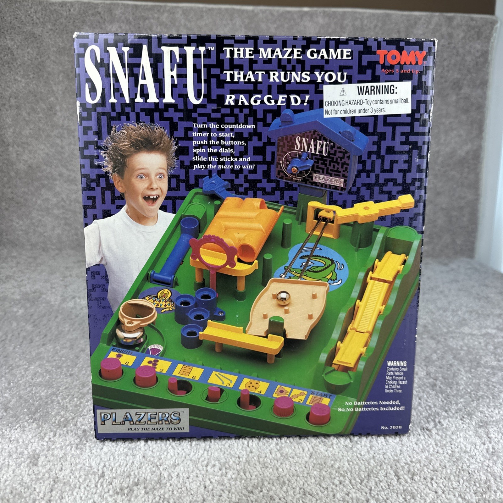 INCOMPLETE 1991 Snafu Tomy Screwball Scramble Run Yourself Ragged Marble Maze