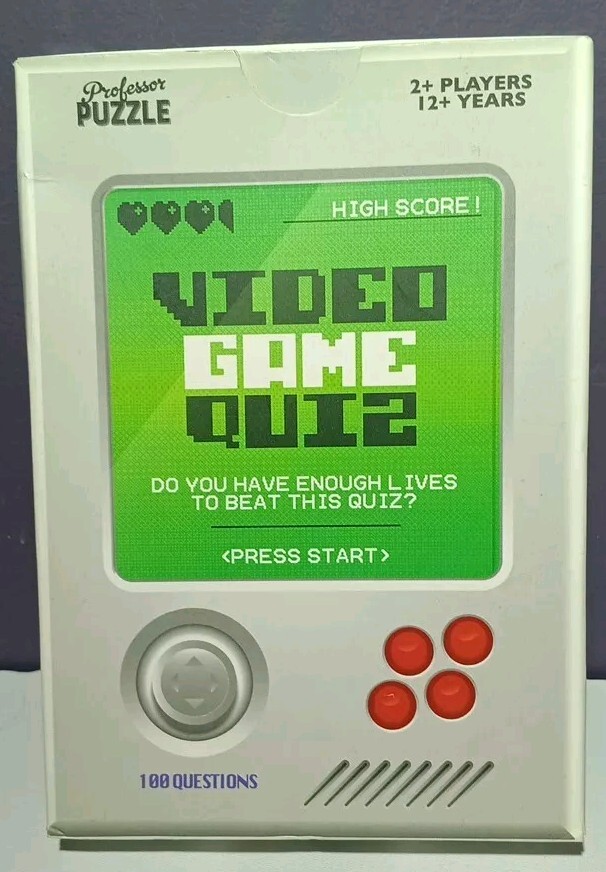 Video Game Quiz By: Professor Puzzle Quiz Game 100 Questions Stocking Stuffer