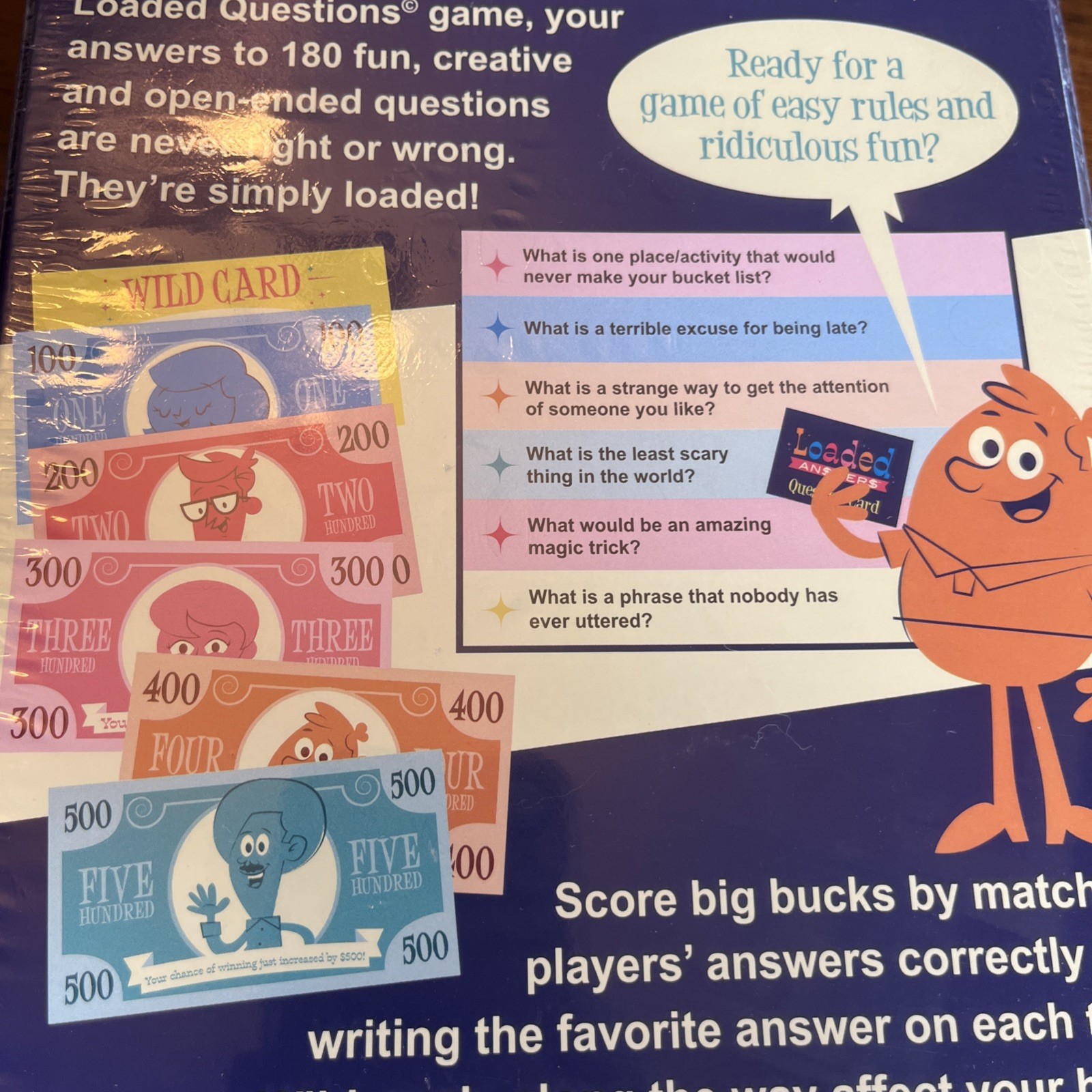 Loaded Answers Board Game “The Game Where Funny Meets Money” 4-6 Players, NEW