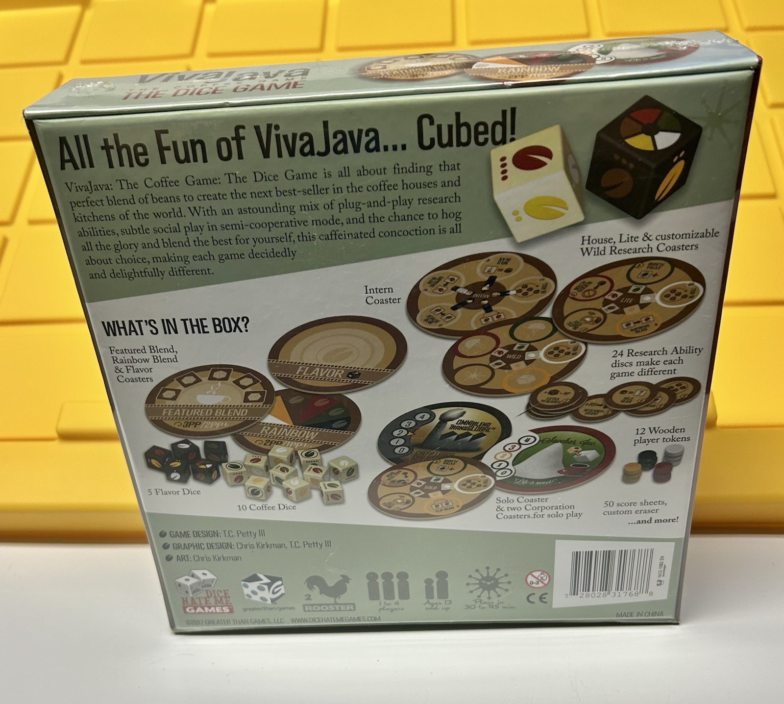 Viva Java Board Game The Coffee Game 2017 Dice Hate Me Games- New/ Sealed