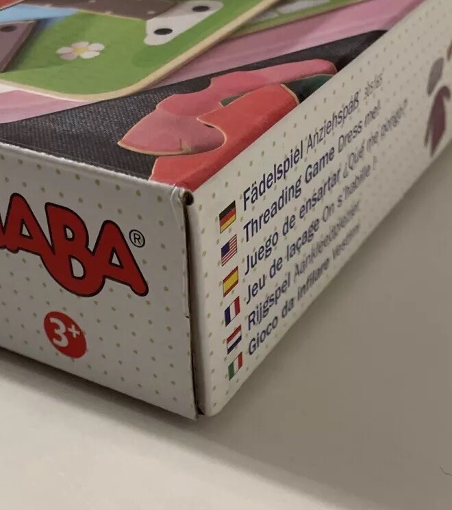 Dress Me Threading Game by HABA – Complete – Ages 3+