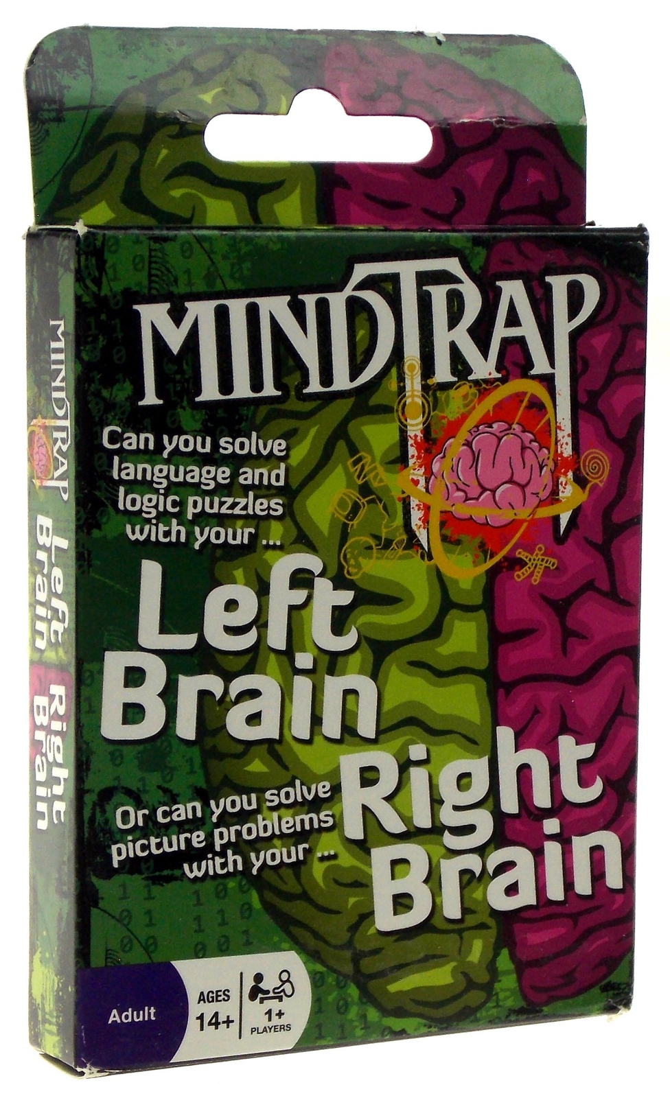Mindtrap Left Brain Right Brain Solve Language Logic Picture Puzzles Artistic