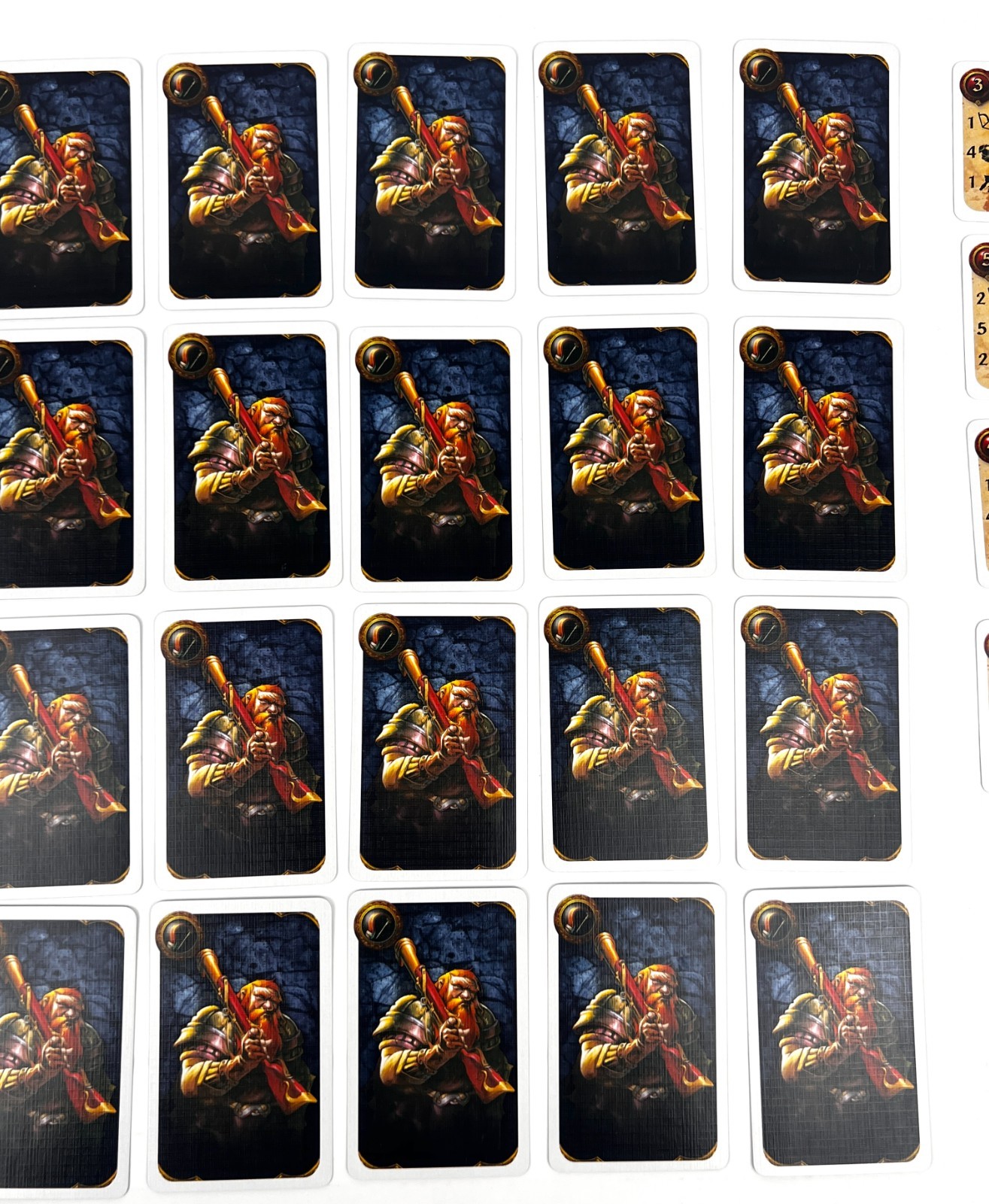 2008 World of Warcraft The Adventure Board Game Character Card Lot of 27