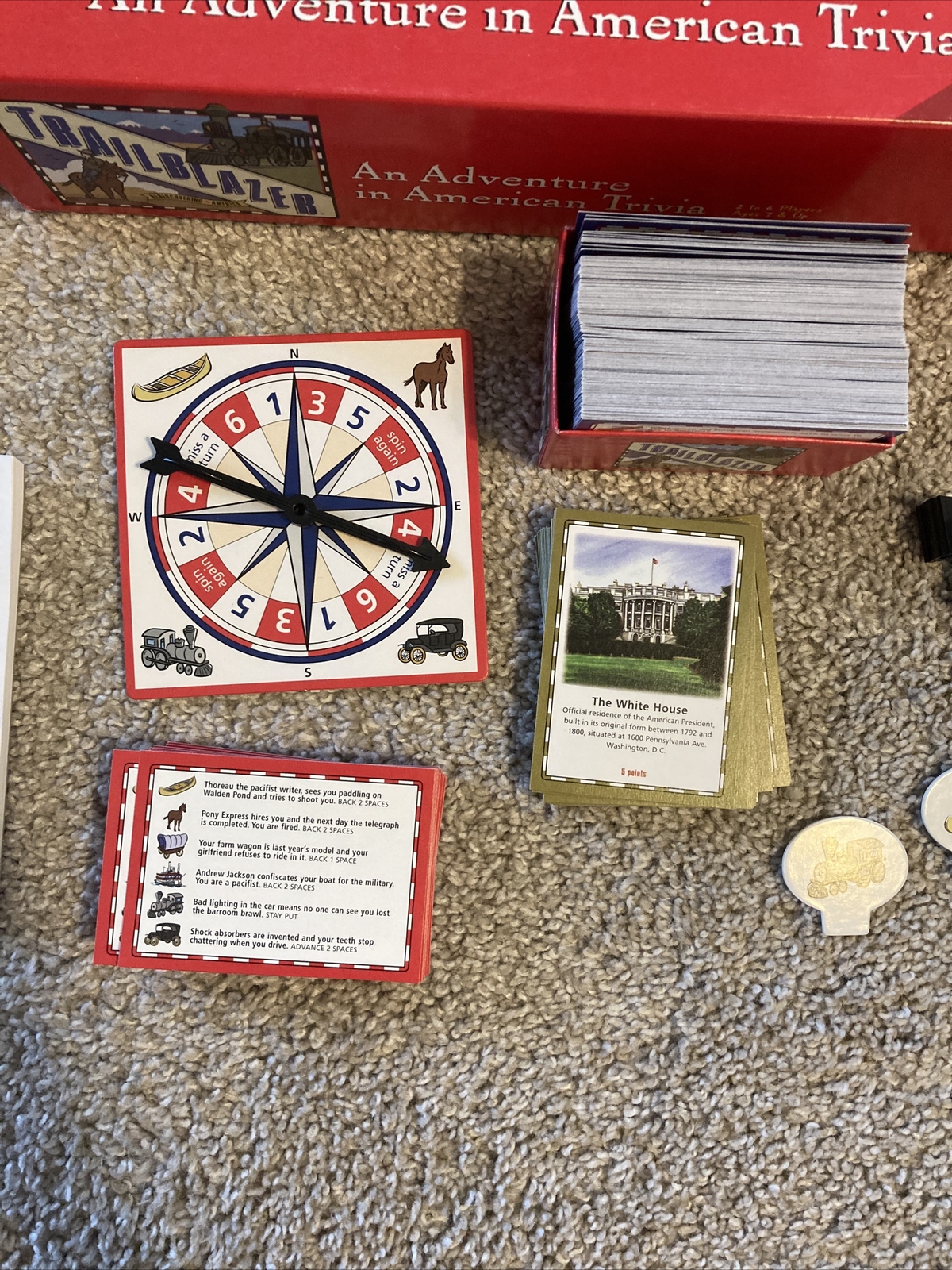 Trailblazer Board Game By Aristoplay American Trivia Strategy Game See Pics