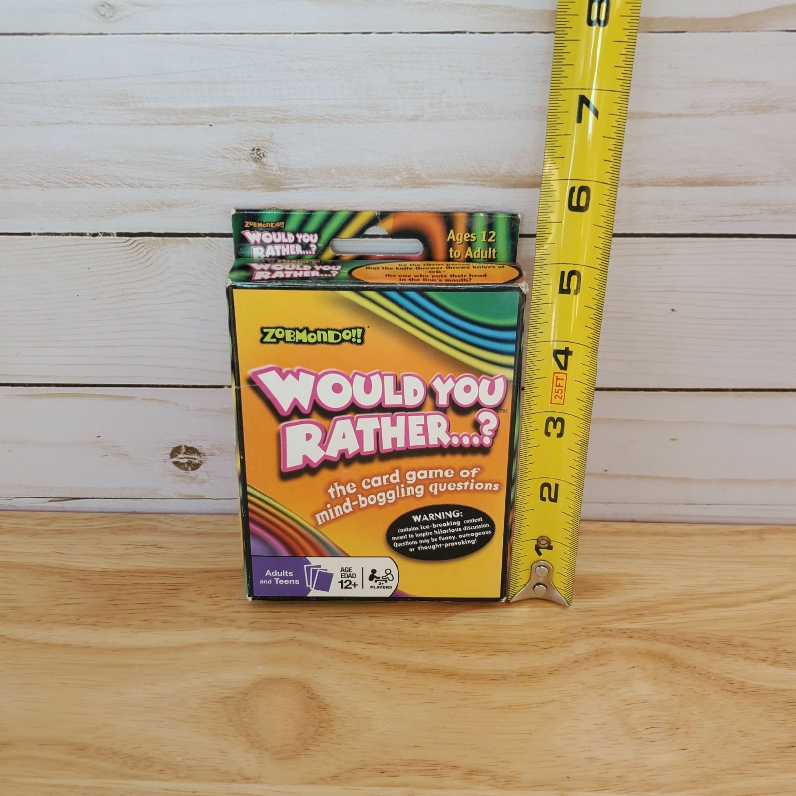 Would You Rather Card Game Zobmondo 160 Questions Ages 12 And Up Fun Icebreaker