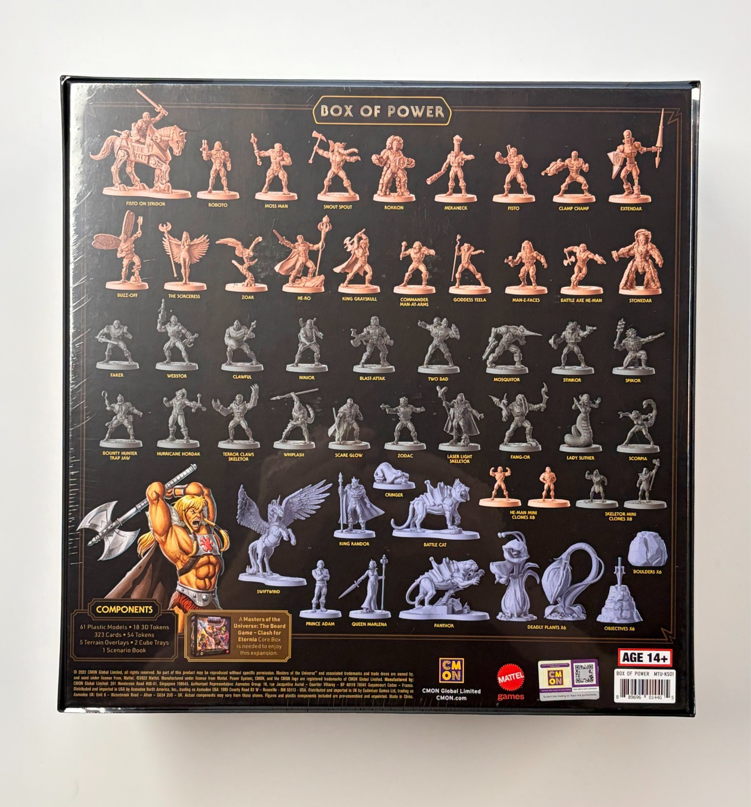 BOX OF POWER Stretch Goals for Masters of the Universe Board Game CMON NEW