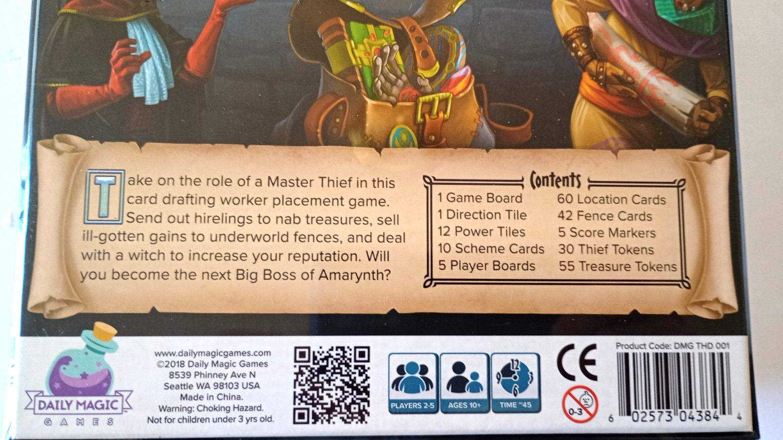 Thieves Den Board Game from Daily Magic Games New in Shrink