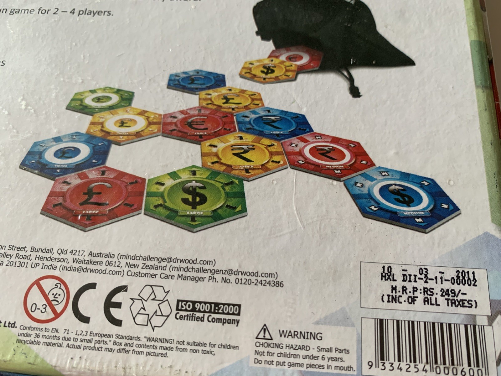 HEXAL Dr. Wood Challenge Centre Sealed Import Strategy Board Game Rare OOP