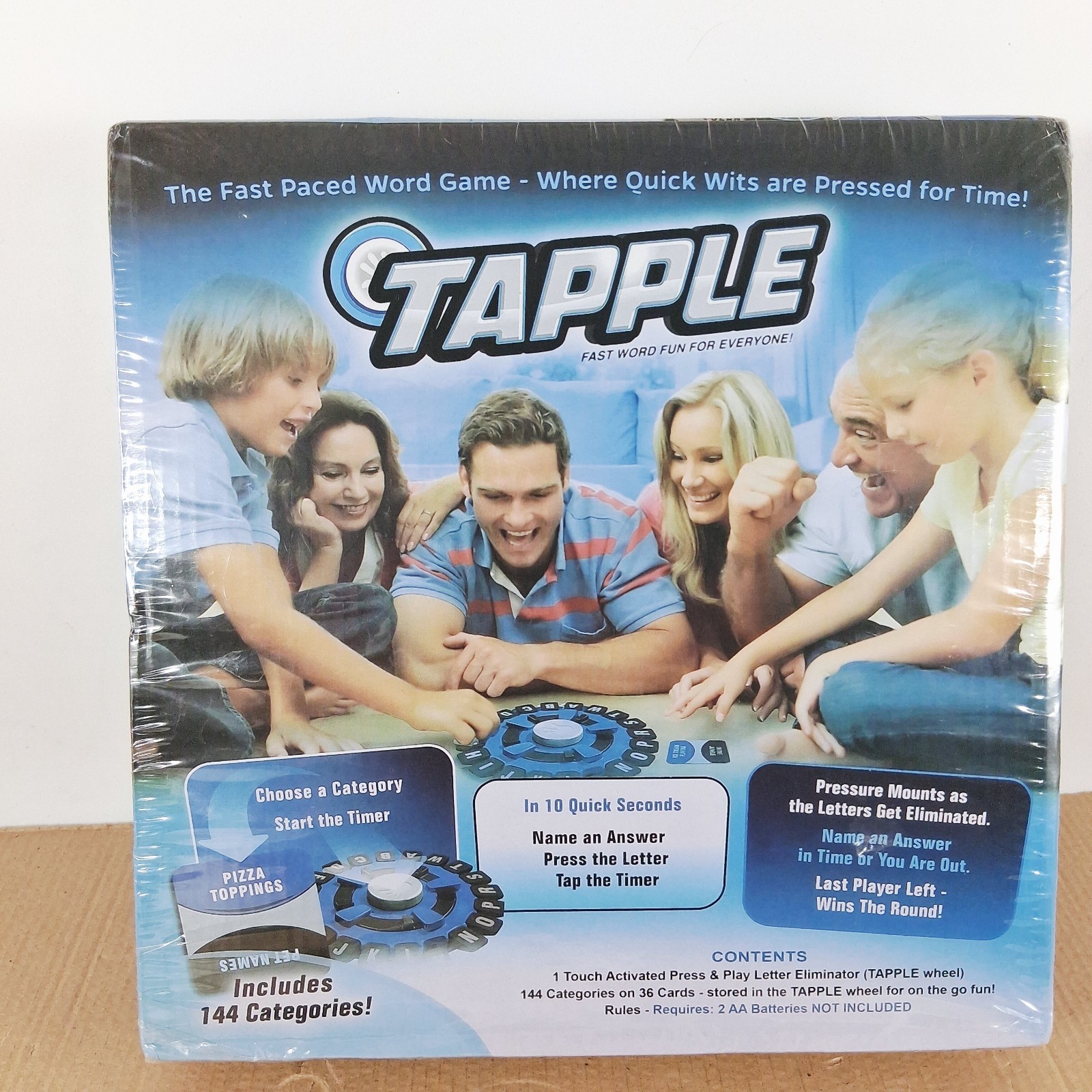 USAOPOLY TAPPLE Word Game Fast-Paced Family Board Game BRAND NEW SEALED