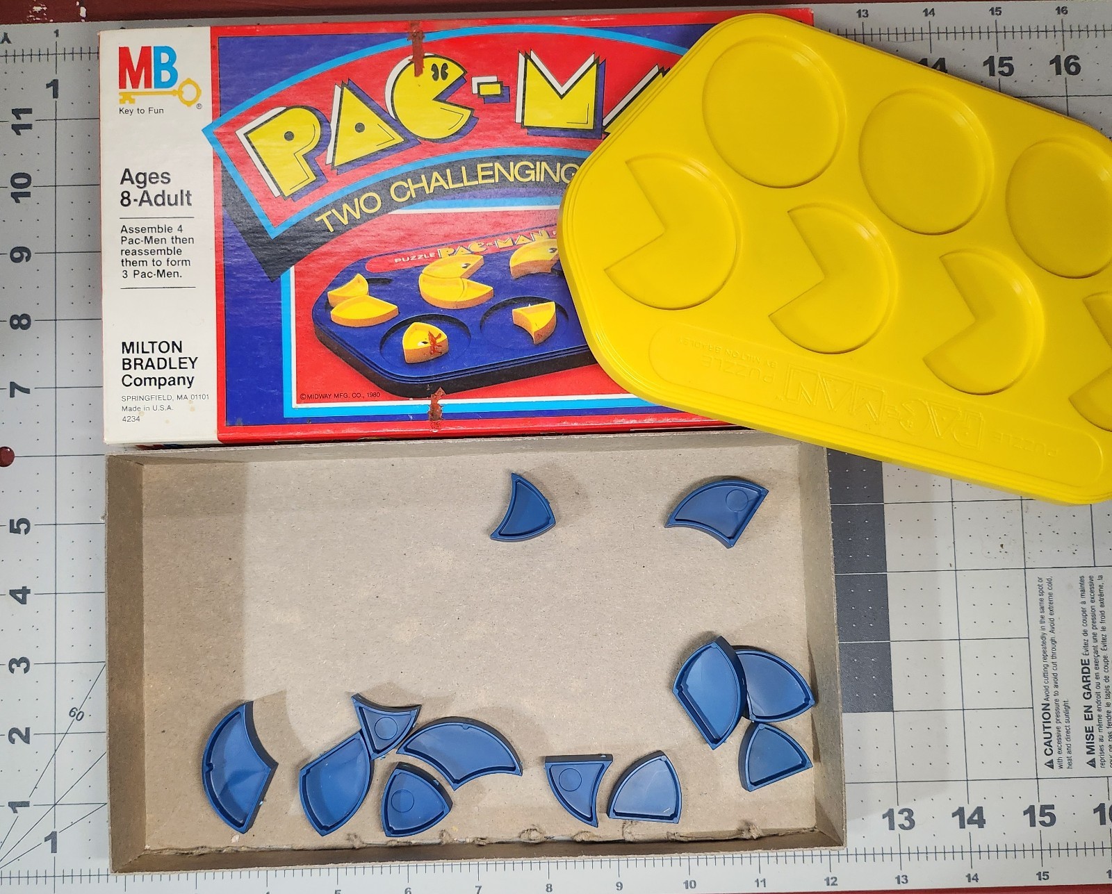 Milton Bradley, Pac-Man Puzzle, Vintage Game