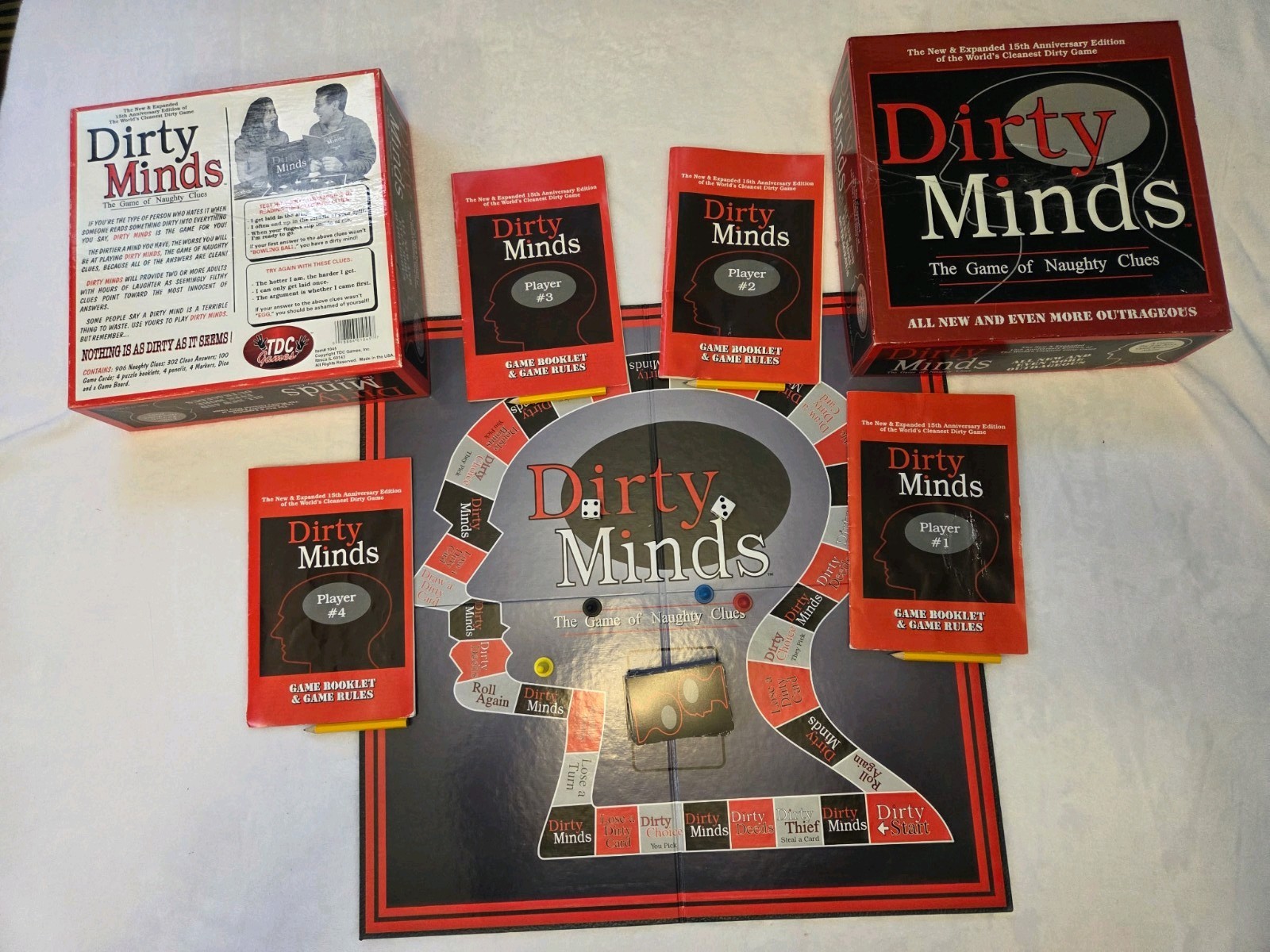 TDC Games Dirty Minds Adult Board Game 15th Anniversary Edition 17+ 2+ 2005