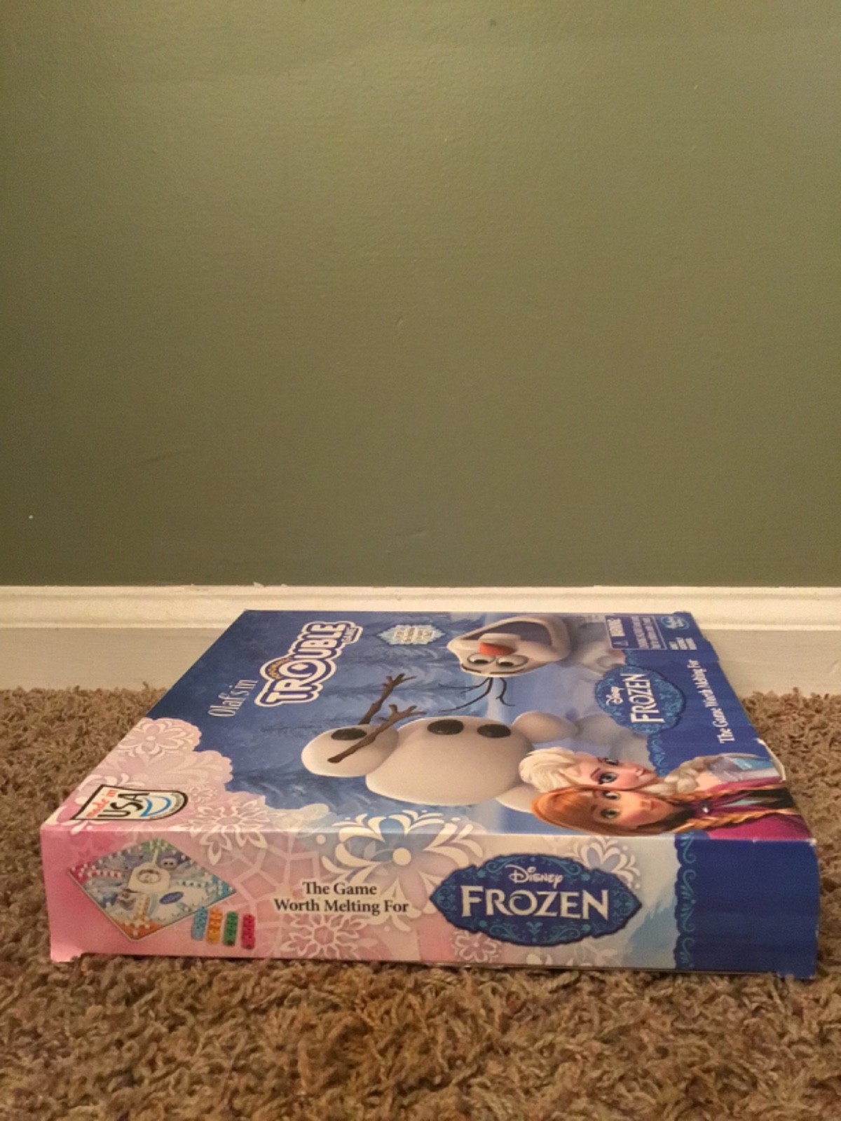 Hasbro Disney Frozen Olaf’s In Trouble Pop-O-Matic Board Game Complete