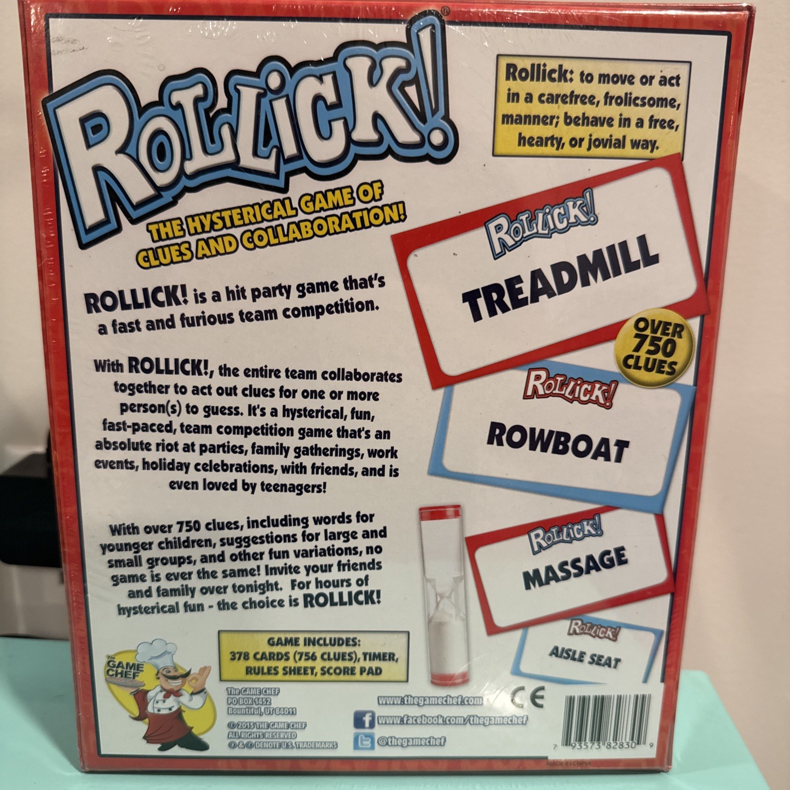 Rollick The Hysterical Team Charades Family Party Game 2018 by The Game Chef