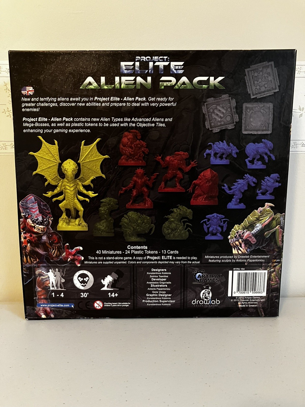 Project Elite + Alien Pack + Therion + Turtalon- Artipia Games-Rarely Played
