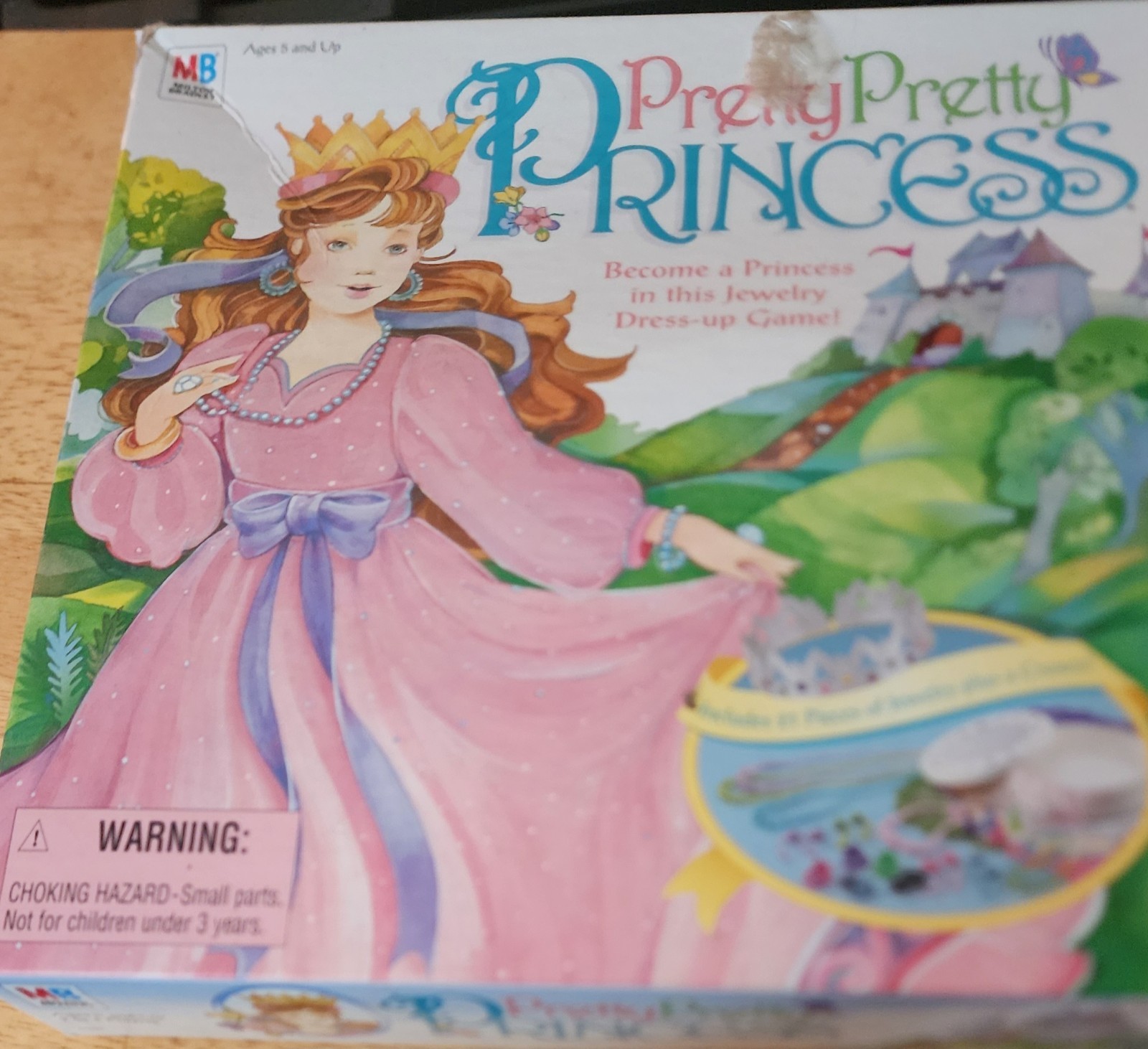 Vintage Pretty Pretty Princess Board Game 1995 Jewelry Dress Up Sleepover fun