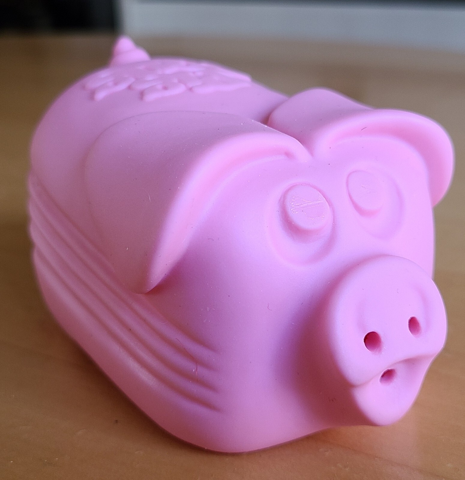 PIG PONG Game Milton Bradley 1986 Puffy 1 PINK PIGGY air Puffer Puffing Blower