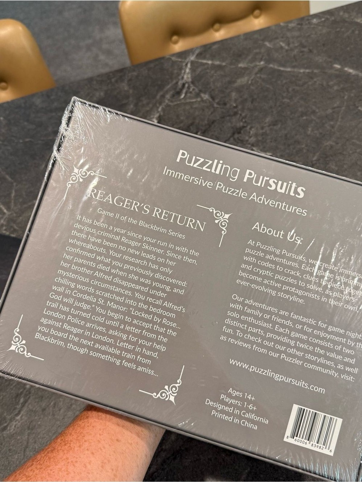 Puzzling Pursuits LOT 3 Origins & Ends, Reager’s Return, Blackbrim 1876 NIB READ