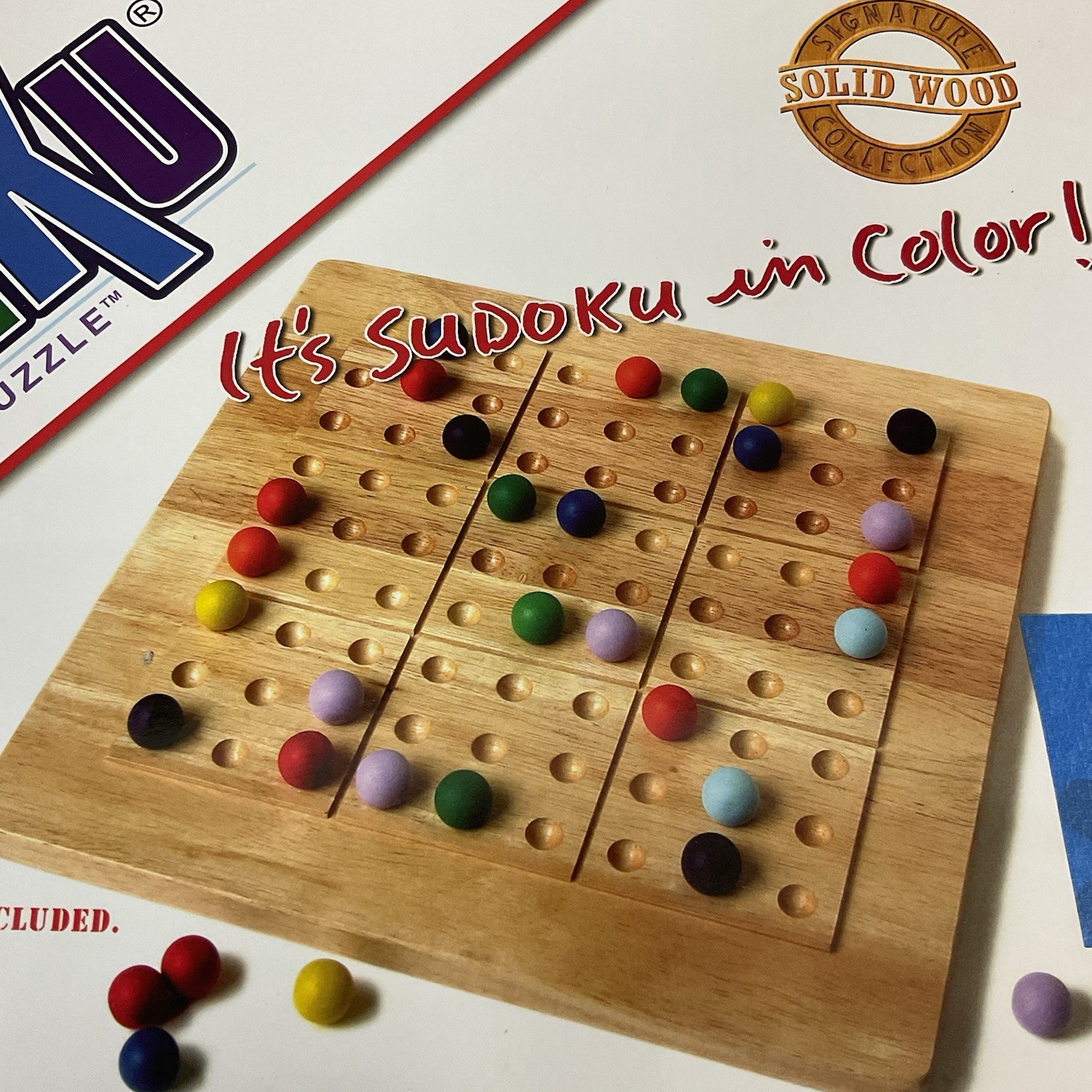 COLORKU Wooden Color Sudoku Puzzle Game 100% COMPLETE 2006