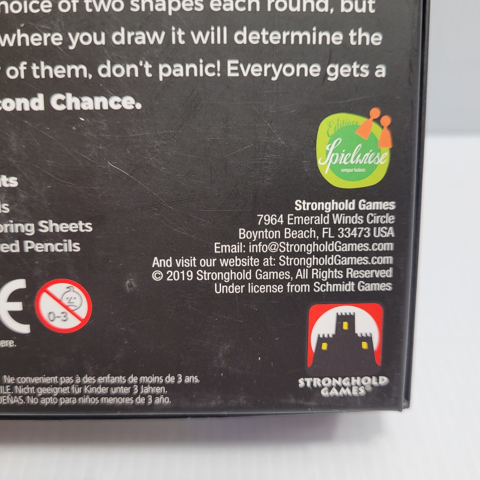 Second Chance Game | Flip & Draw | 56 Card Complete | Stronghold Games | 1st Ed.