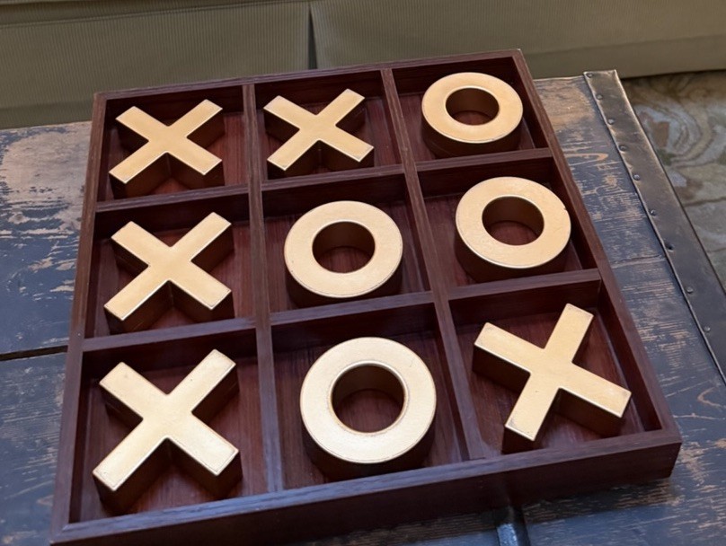 Large Coffee Table Size TIC TAC TOE GAME