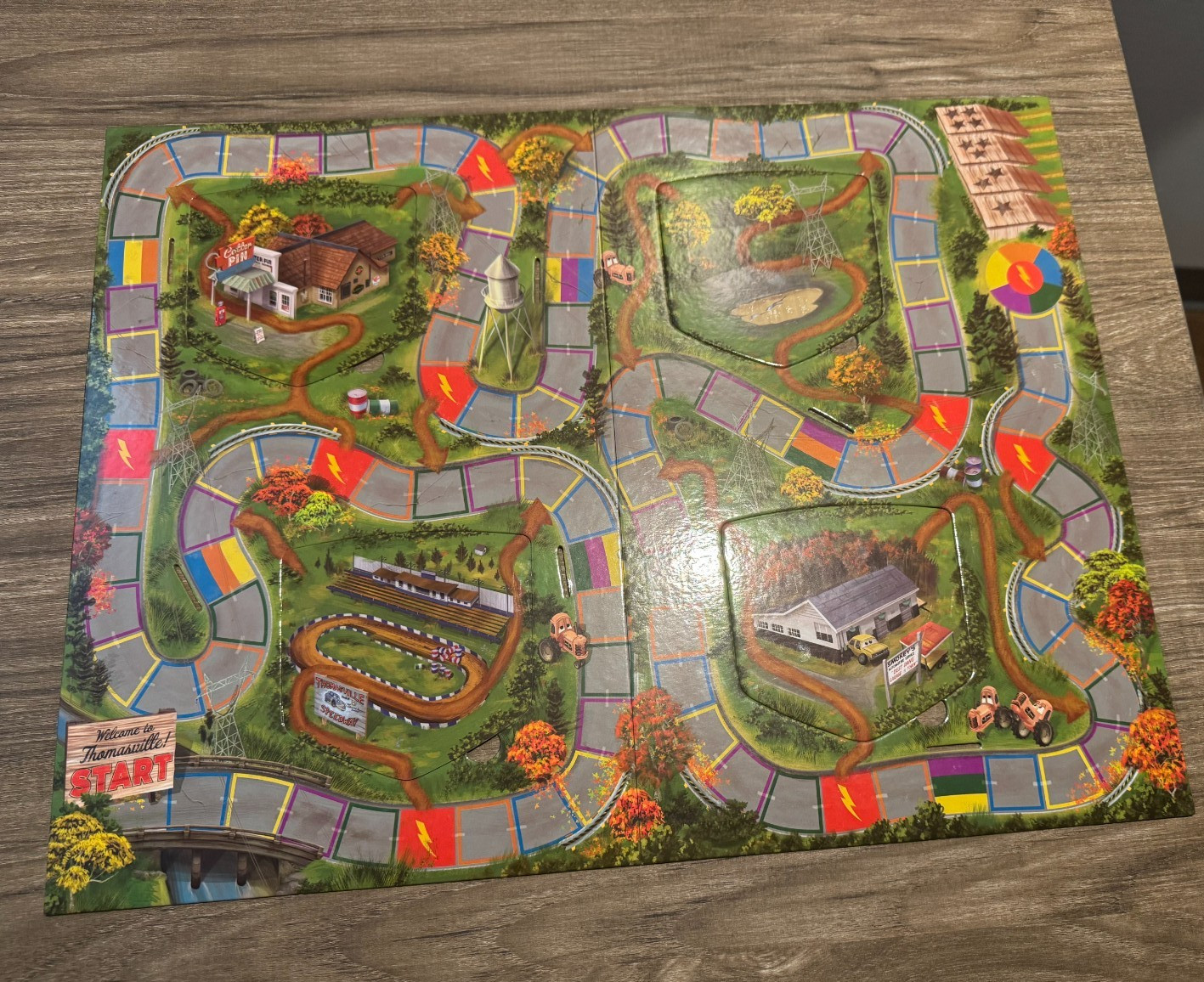 Disney Pixar Cars Surprise Slides Lightning-Fast Race Game Complete In Box